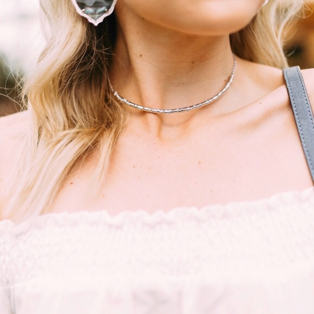 Kendra Scott Amber Necklace Silver